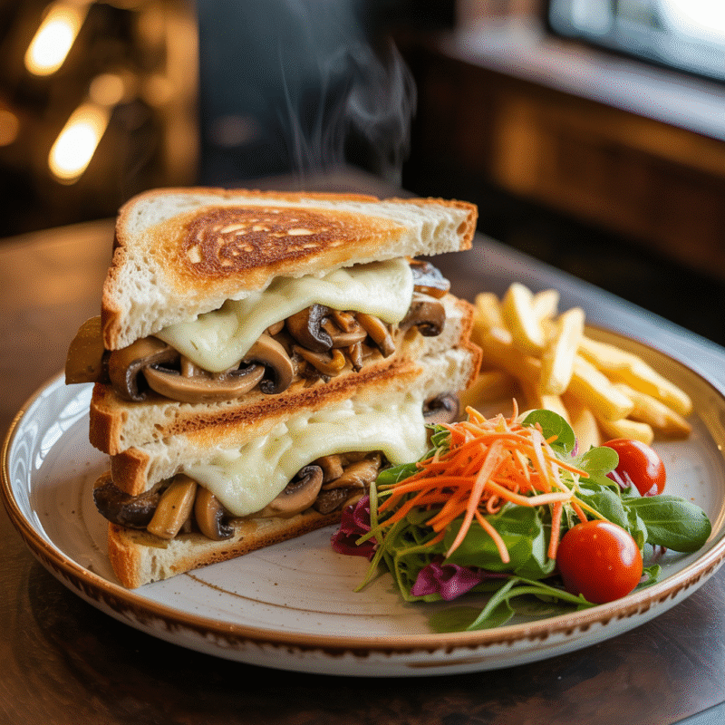 Kaşarlı Mantarlı Tost