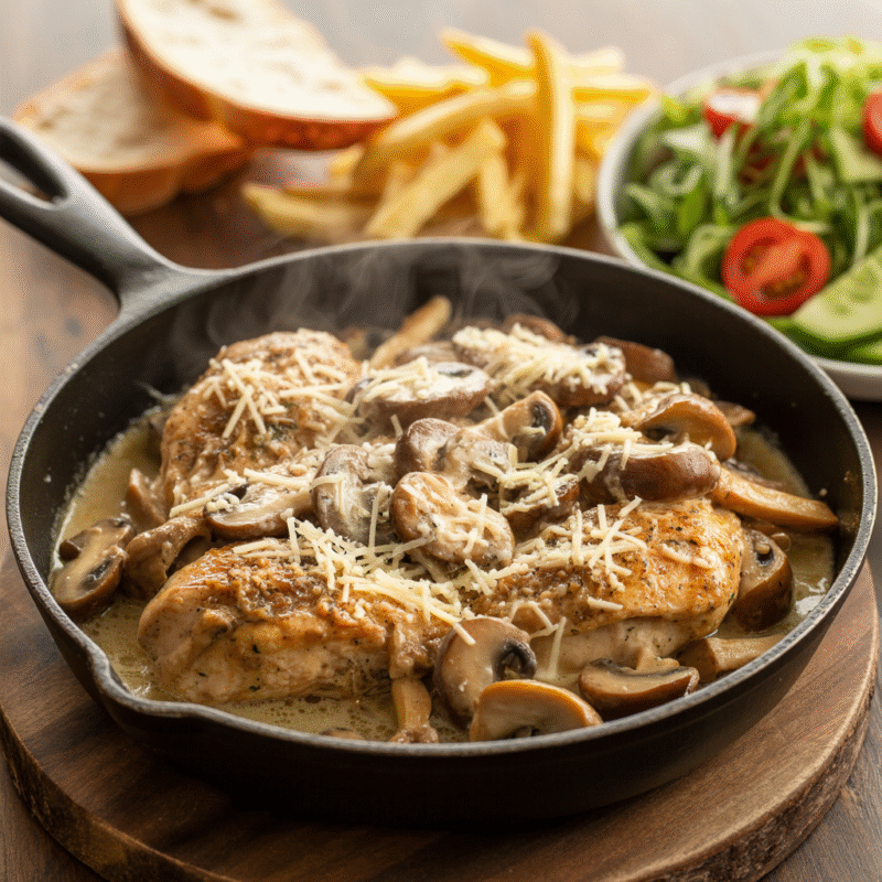Tavuklu Mantarlı Kremalı TAVA